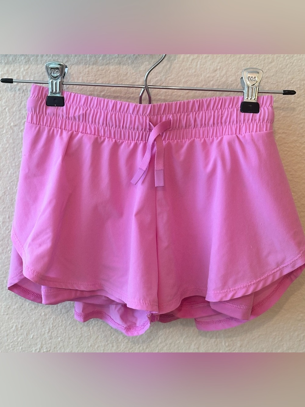 all in motion Pink Girls' Elastic-Waist Athletic Shorts